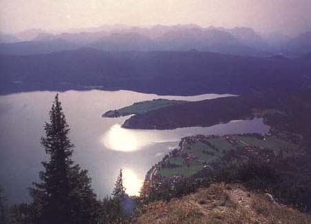 view from Mount Herzogstand, 1.761m